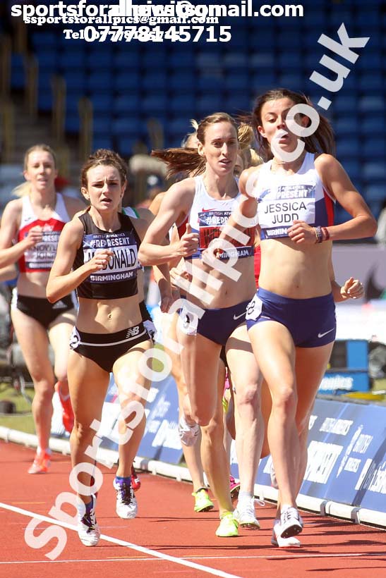 Womens 1500 metres, British World Championship Team Trials, Alexander Stadium, Birmingham